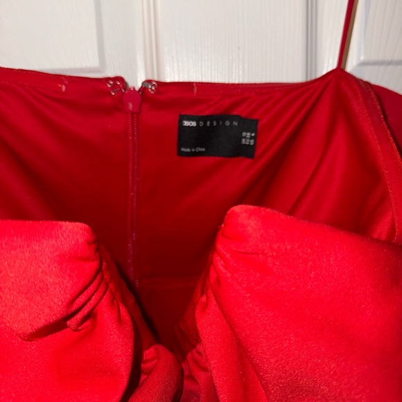 ASOS  New Red midi Dress - Picture 3 of 5